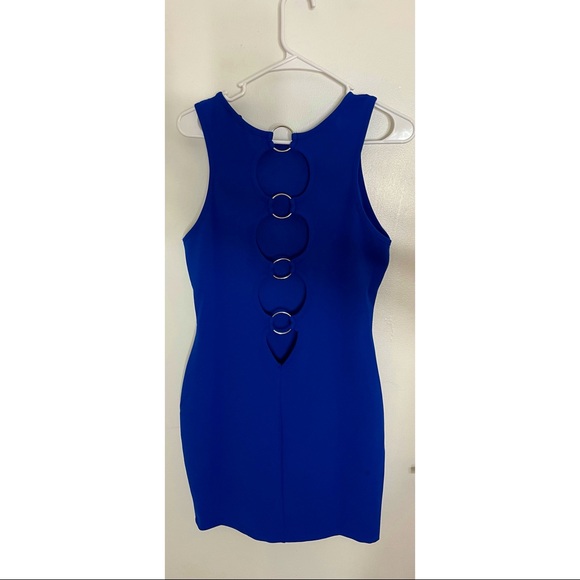 Dresses & Skirts - SYMPHONY BRAND NEW Blue fitted dress size LARGE